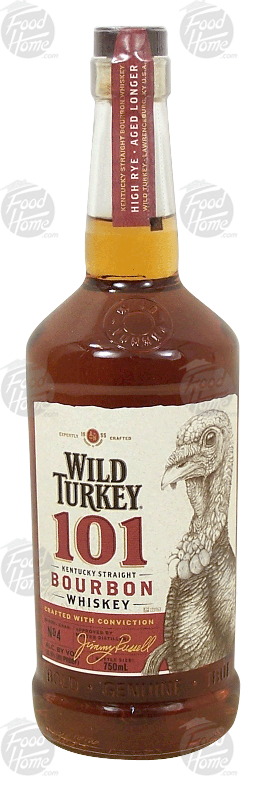 Wild Turkey 101 kentucky straight bourbon whiskey, 50.5% alc. by vol. Full-Size Picture